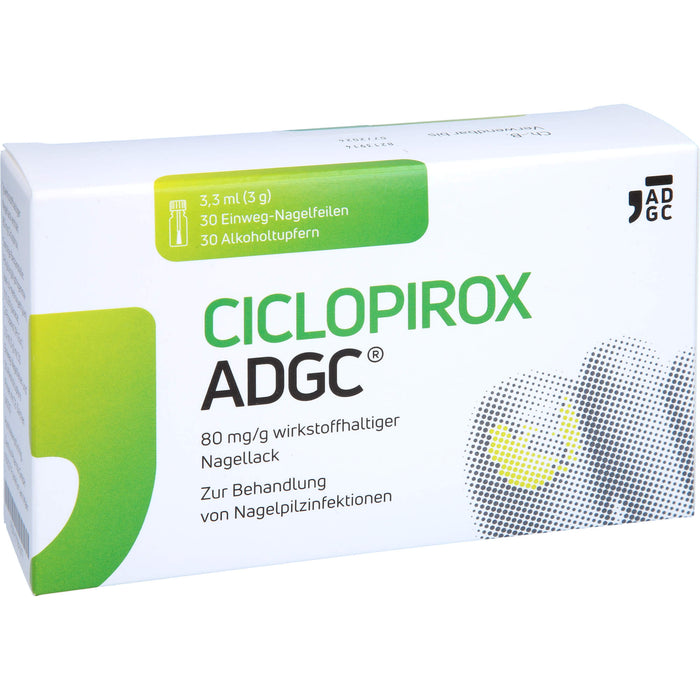 Ciclopirox ADGC 80 mg/g wirkstoffhaltiger Nagellack bei Nagelpilzinfektionen, 3.3 ml Wirkstoffhaltiger Nagellack