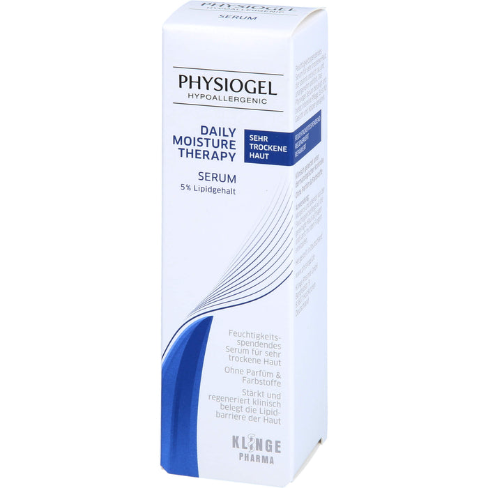 PHYSIOGEL Daily Moisture Therapy Serum für sehr trockene Haut, 30 ml Lösung