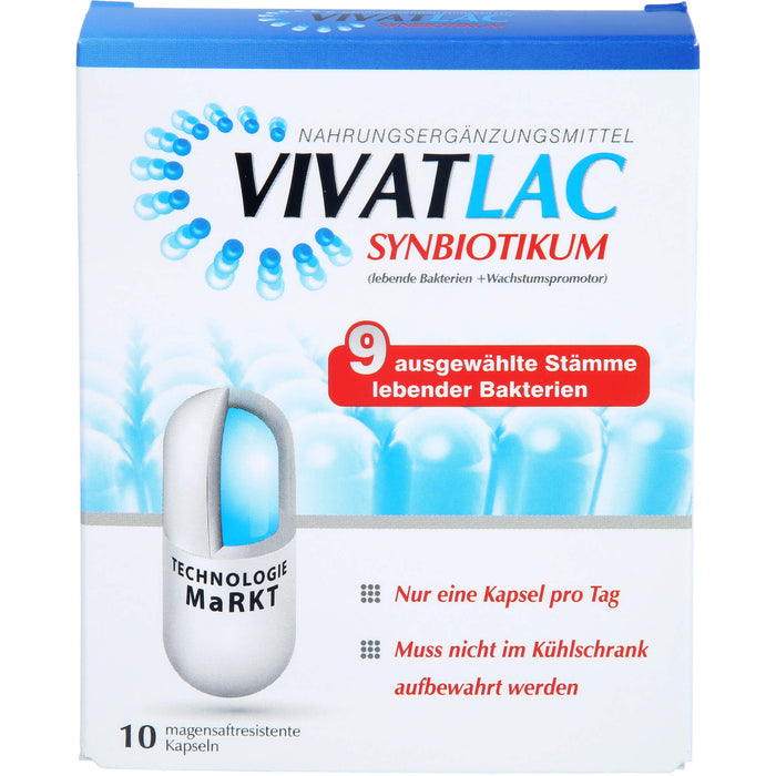 VIVATLAC Synbiotikum Kapseln, 10 St. Kapseln
