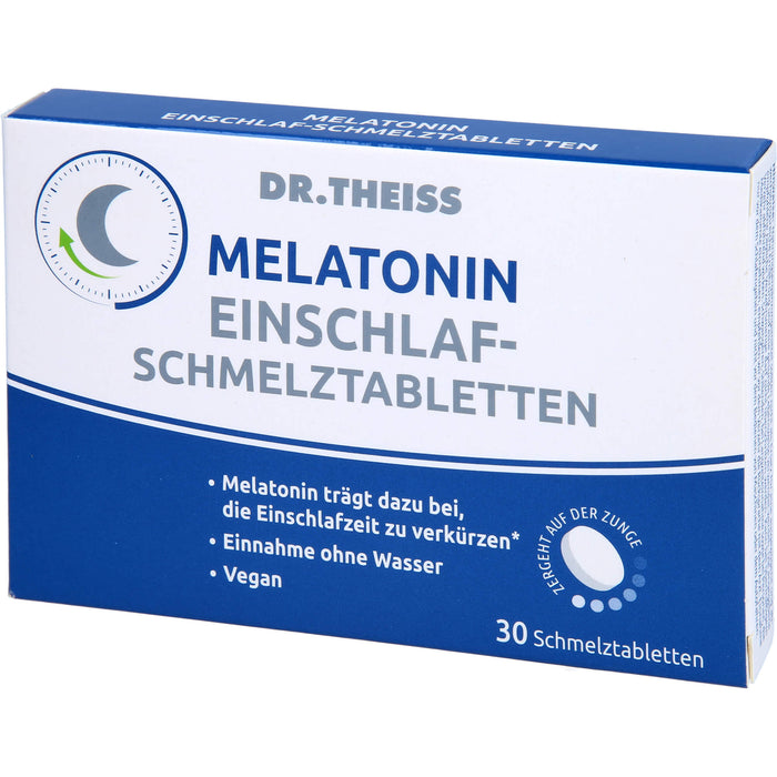 Dr. Theiss Melatonin Einschlaf-Schmelztabletten, 30 St. Tabletten