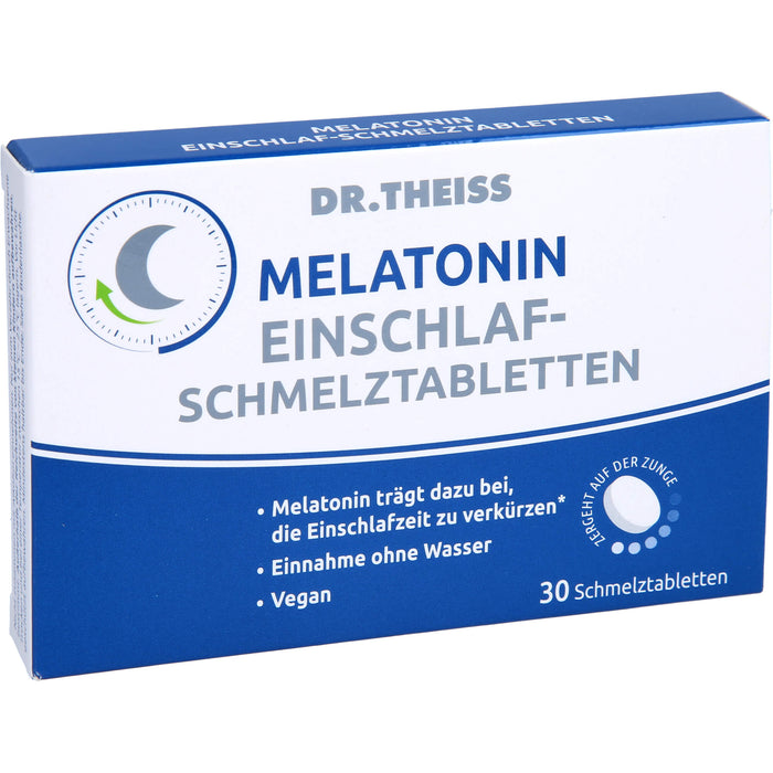 Dr. Theiss Melatonin Einschlaf-Schmelztabletten, 30 St. Tabletten