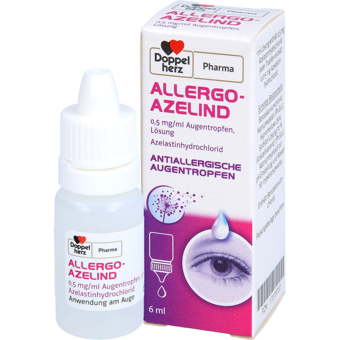 Doppelherz Pharma Allergo Azelind antiallergische Augentropfen, 6 ml Lösung
