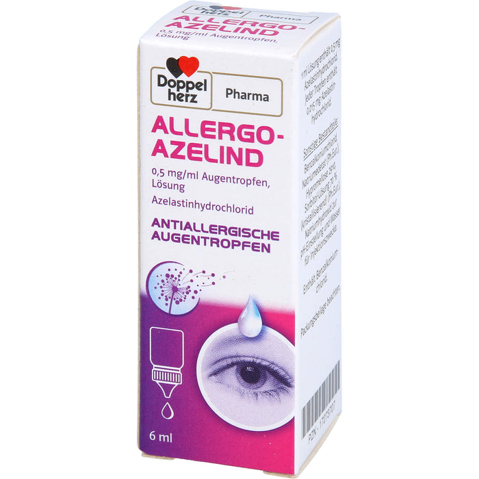 Doppelherz Pharma Allergo Azelind antiallergische Augentropfen, 6 ml Lösung