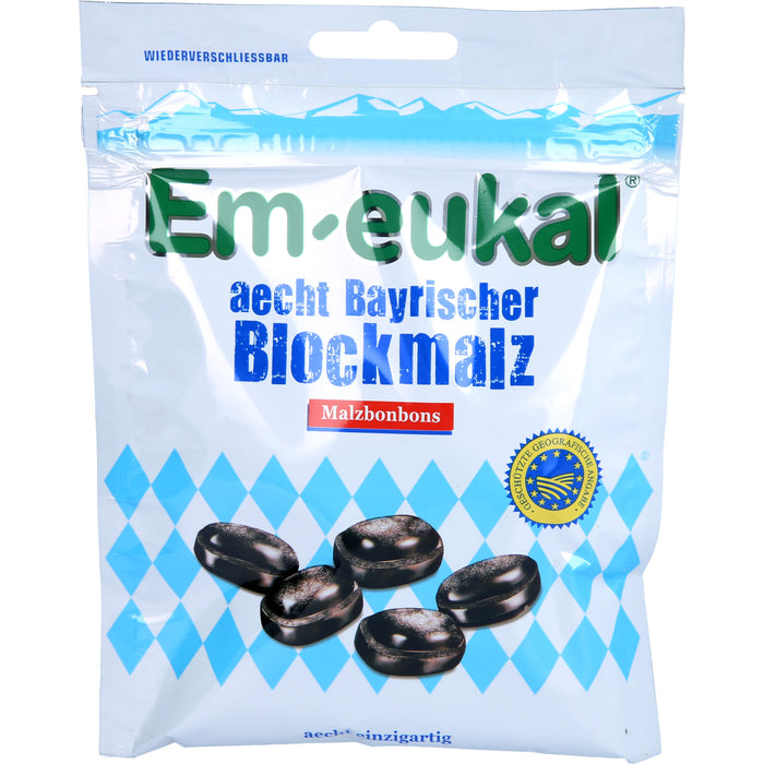 Em-eukal aecht Bayrischer Blockmalz Malzbonbons, 100 g Bonbons