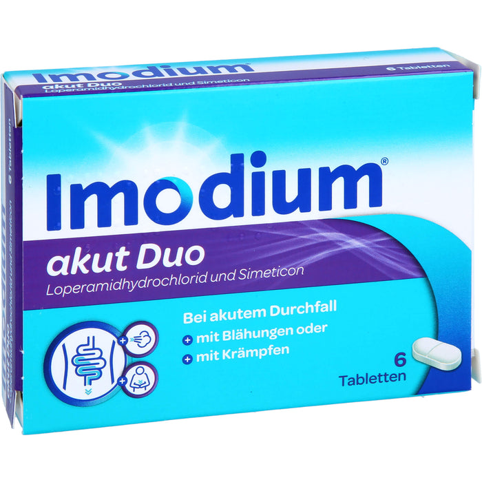 Imodium Akut Duo 2mg/125mg, 6 St TAB