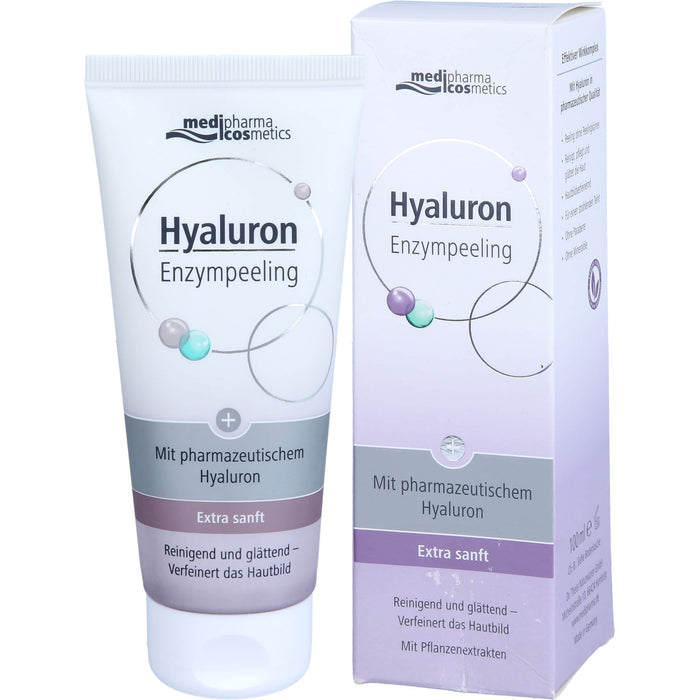 medipharma cosmetics Hyaluron Enzympeeling reinigend und glättend, 100 ml Creme
