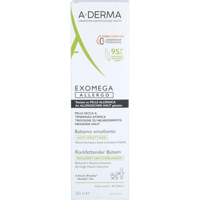 Aderma Exomega Allergo Bal, 200 ml BAL