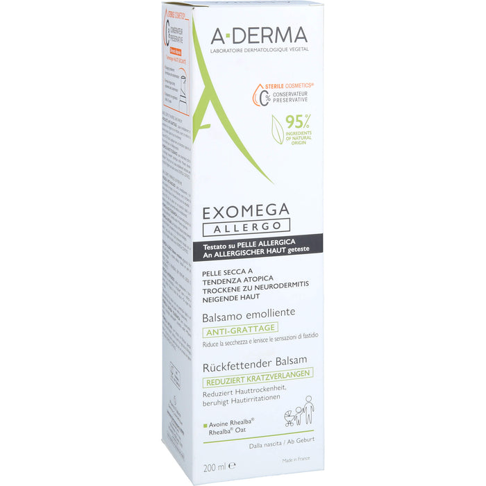 Aderma Exomega Allergo Bal, 200 ml BAL