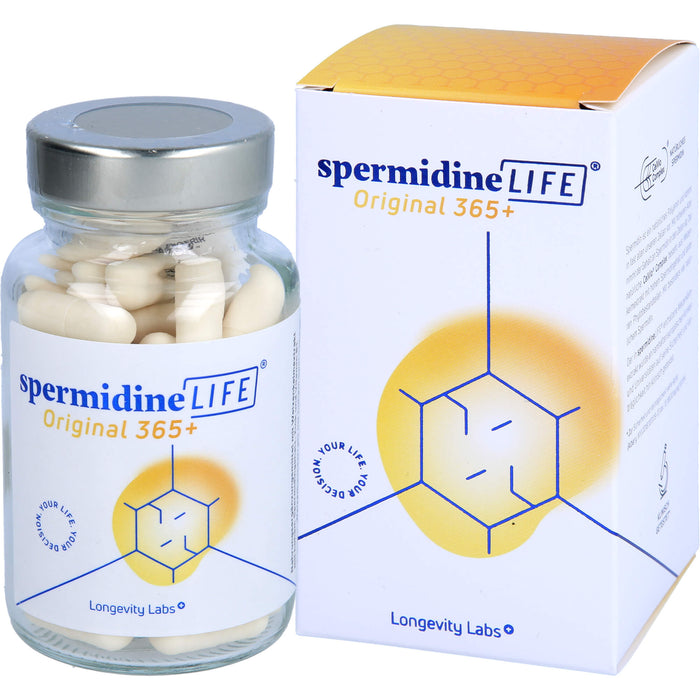 SpermidineLIFE Original 365+ Kapseln zur Unterstützung der körpereigenen Zellerneuerung, 60 St. Kapseln