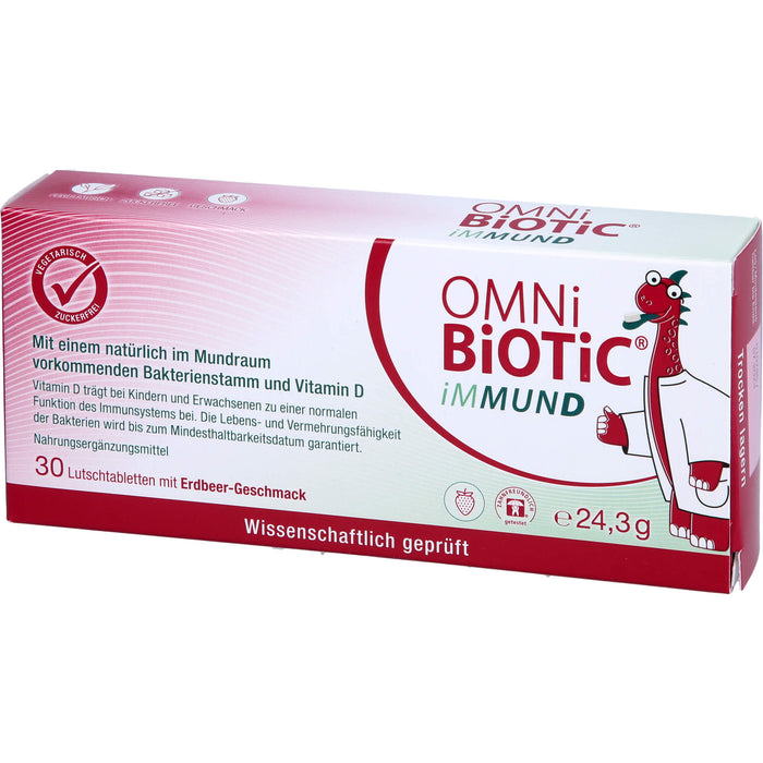 OMNi-BiOTiC iMMUND Lutschtabletten trägt zu einer normalen Funktion des Immunsystems bei, 30 St. Tabletten