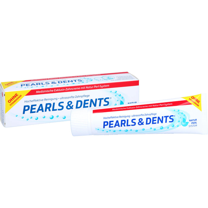 PEARLS & DENTS Exklusiv-Zahncreme ohne Titandioxid, 100 ml Zahncreme