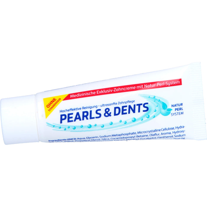 PEARLS & DENTS Exklusiv-Zahncreme ohne Titandioxid, 100 ml Zahncreme