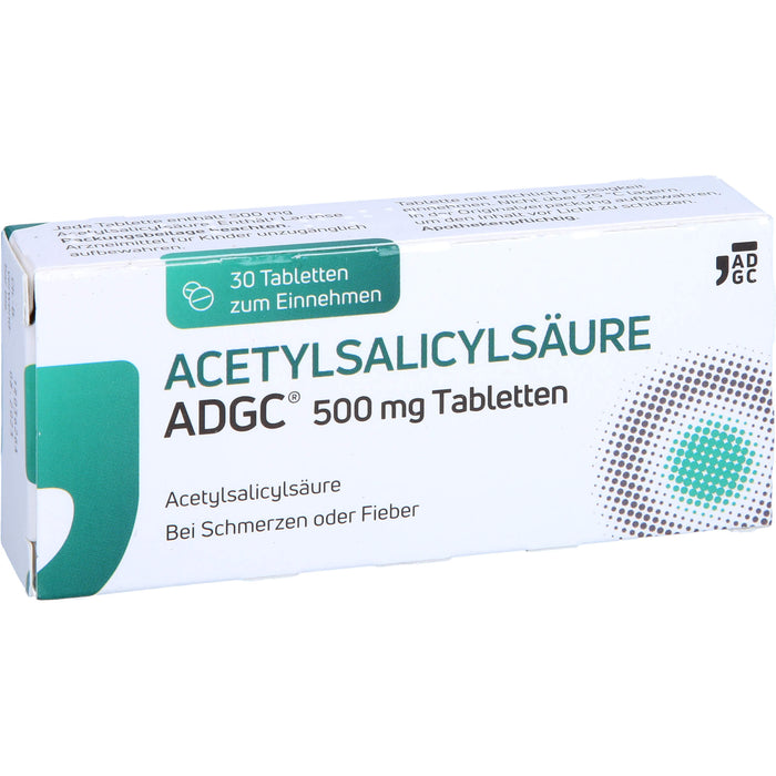 Acetylsalicyl Adgc 500mg, 30 St TAB