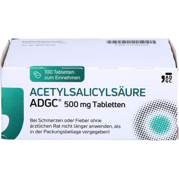 Acetylsalicyl Adgc 500mg, 100 St TAB