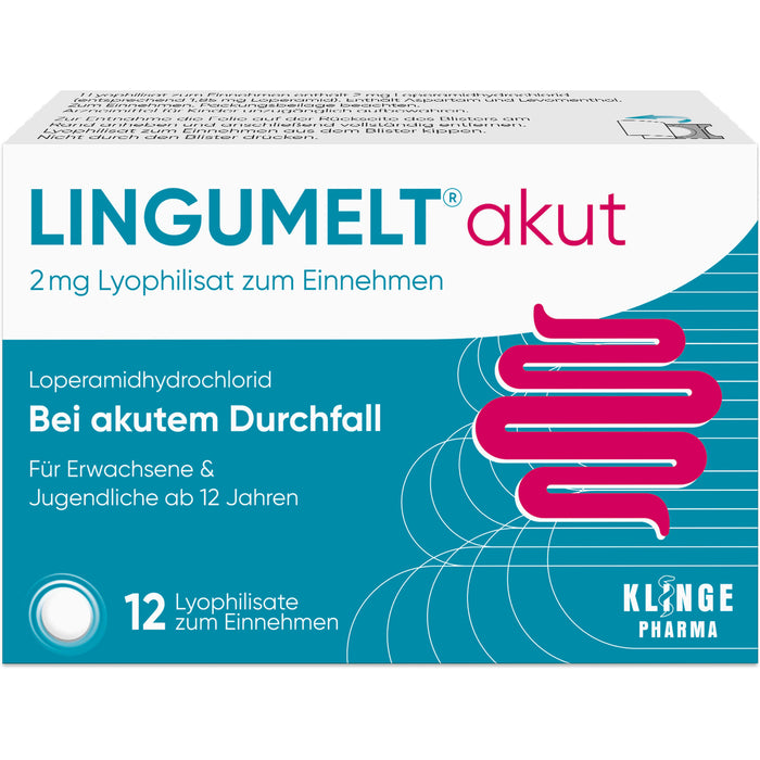 LINGUMELT akut 2 mg Lyophilisat zum Einnehmen, 12 St. Tabletten