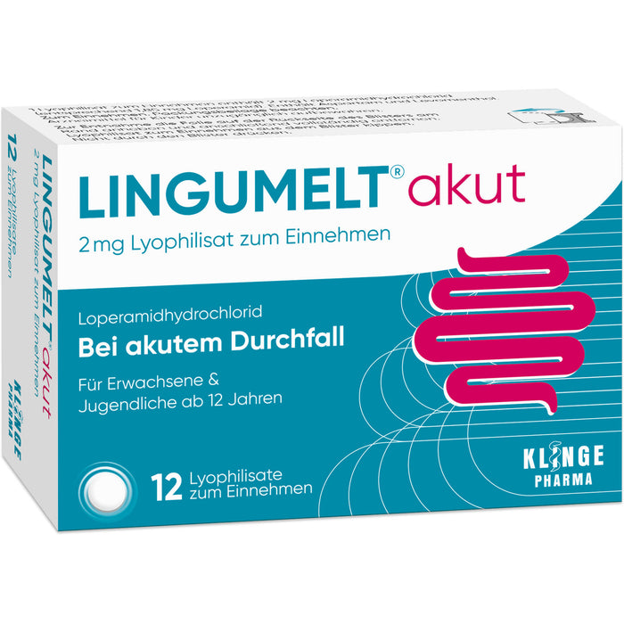 LINGUMELT akut 2 mg Lyophilisat zum Einnehmen, 12 St. Tabletten