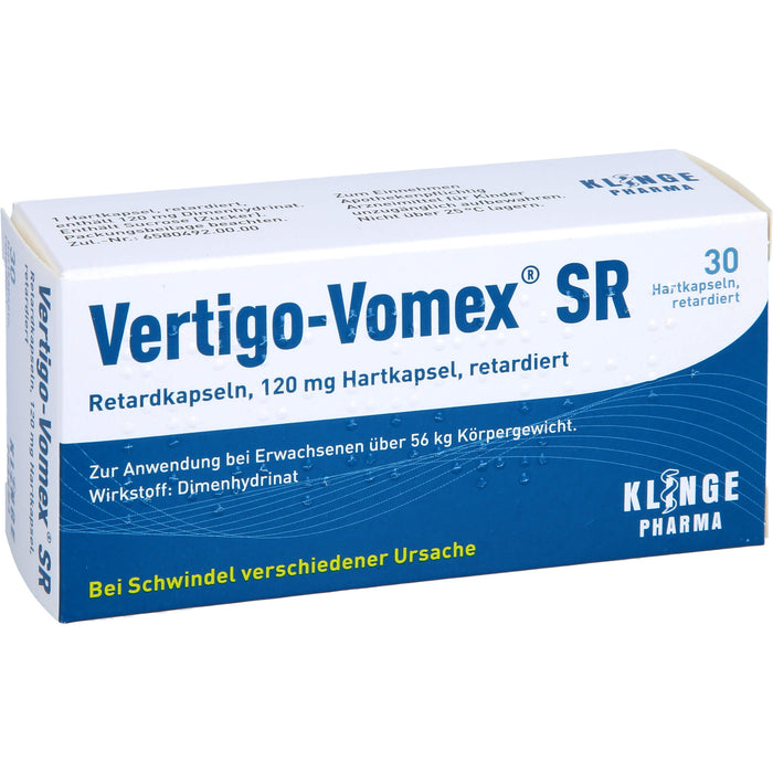 Vertigo-vomex Sr Ret 120mg, 30 St REK