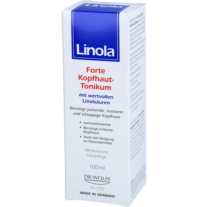 Linola Forte Kopfhaut-Tonikum beruhigt juckende, trockene und schuppige Kopfhaut, 100 ml Lösung