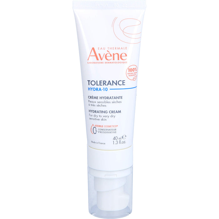 Avène Tolerance Hydra-10 Feuchtigkeitscreme für empfindliche, trockene bis sehr trockene Haut, 40 ml Creme