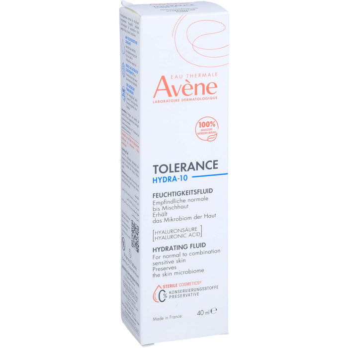 Avène Tolerance Hydra-10 Feuchtigkeitsfluid für empfindliche, normale Mischhaut, 40 ml Creme