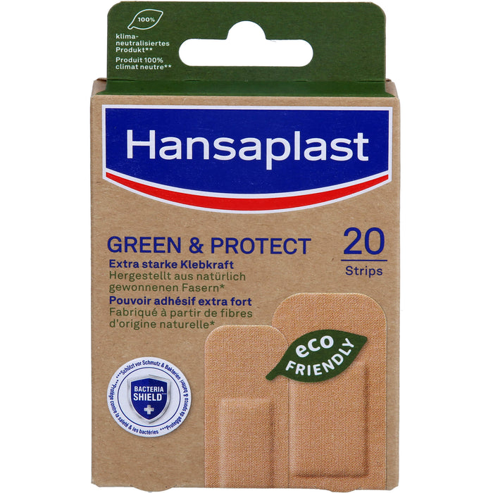 Hansaplast Green & Protect Pflaster, 20 St. Pflaster