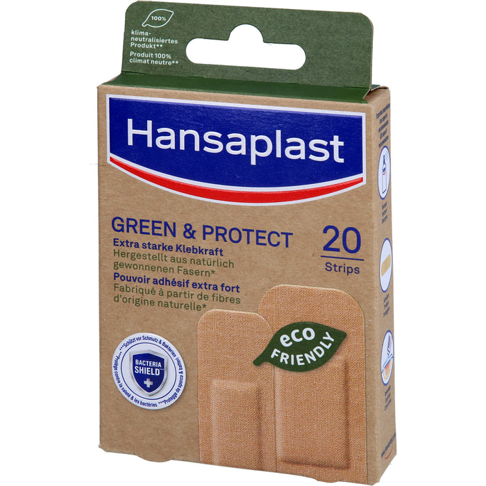Hansaplast Green & Protect Pflaster, 20 St. Pflaster