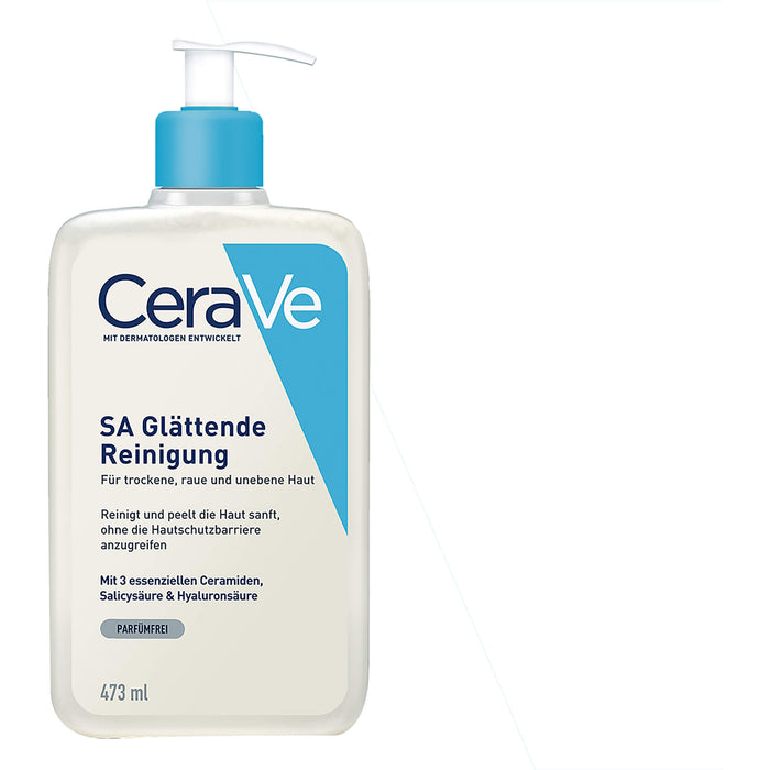 CeraVe SA Glättende Reinigung: Für trockene, raue und unebene Haut, 473 ml Creme