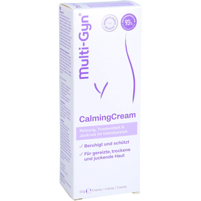 Multi-Gyn CalmingCream bei Reizung, Trockenheit und Juckreiz im Intimbereich, 50 g Creme