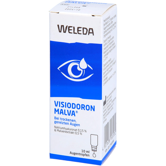 WELEDA Visiodoron Malva Augentropfen bei trockenen und gereizten Augen, 10 ml Lösung