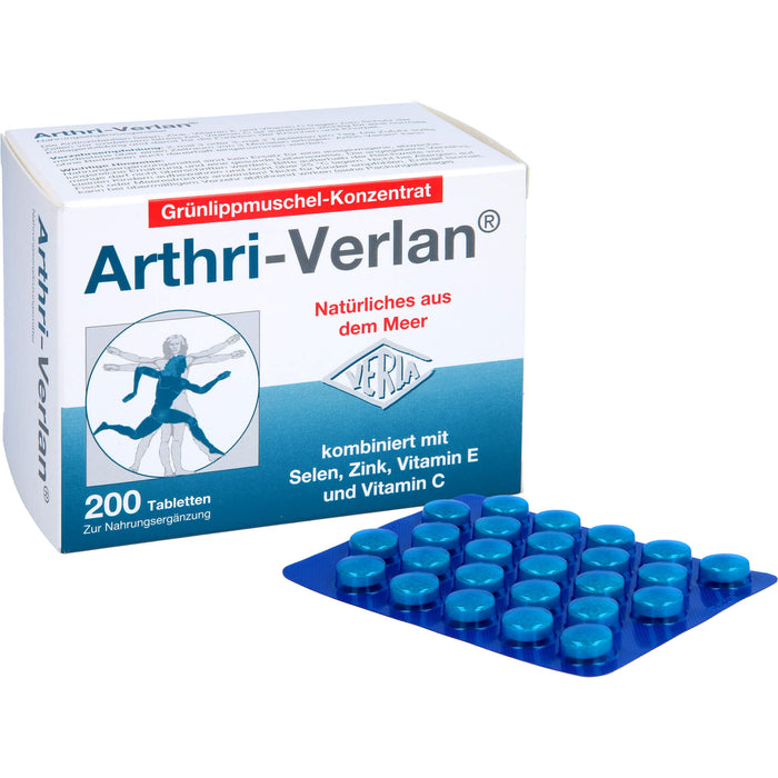 Arthri-Verlan Grünlippmuschel-Konzentrat Tabletten, 200 St. Tabletten