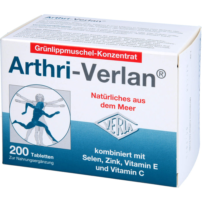 Arthri-Verlan Grünlippmuschel-Konzentrat Tabletten, 200 St. Tabletten