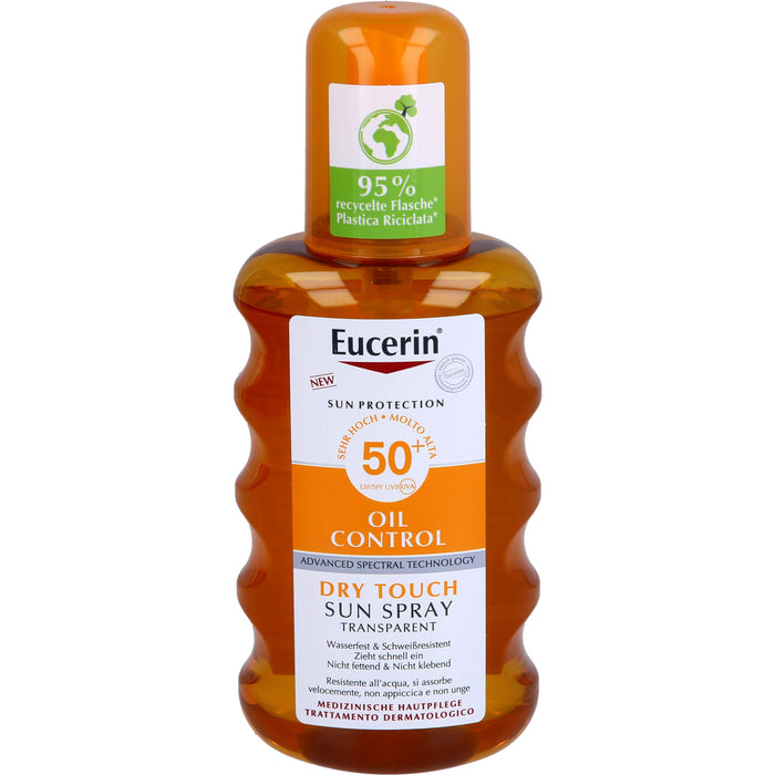 Eucerin Oil Control Sun Spray Transparent LSF 50+, 200 ml Öl