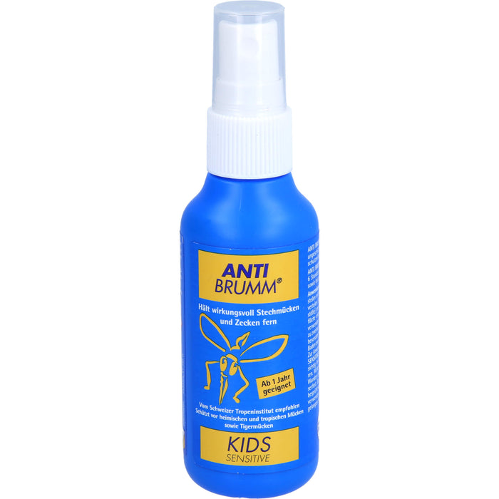 ANTI BRUMM Kids sensitive Lösung hält wirkungsvoll Stechmücken und Zecken fern ab 1 Jahr, 75 ml Lösung