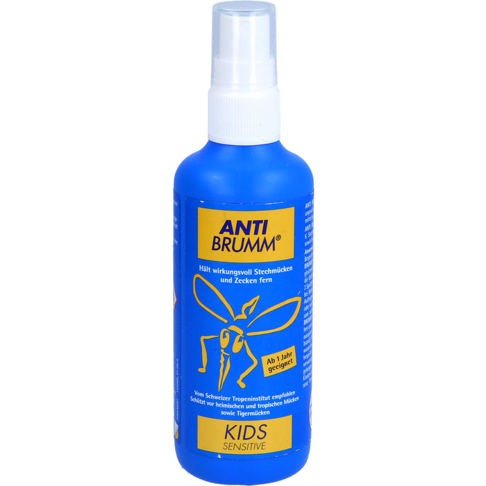 ANTI BRUMM Kids sensitive Lösung hält wirkungsvoll Stechmücken und Zecken fern ab 1 Jahr, 150 ml Lösung