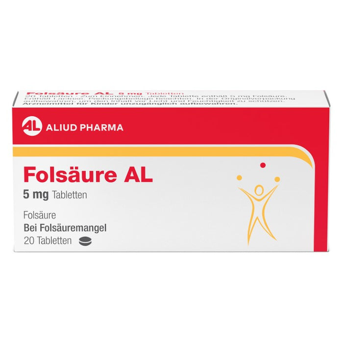 Folsäure AL 5 mg, 20 St. Tabletten