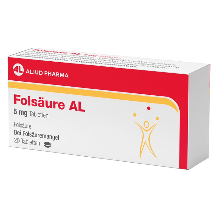 Folsäure AL 5 mg, 20 St. Tabletten