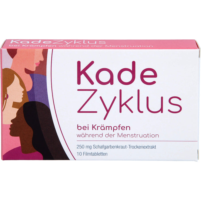 Kade Zyklus Filmtabletten bei Krämpfen während der Menstruation, 10 St. Tabletten
