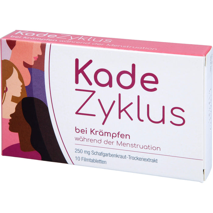 Kade Zyklus Filmtabletten bei Krämpfen während der Menstruation, 10 St. Tabletten