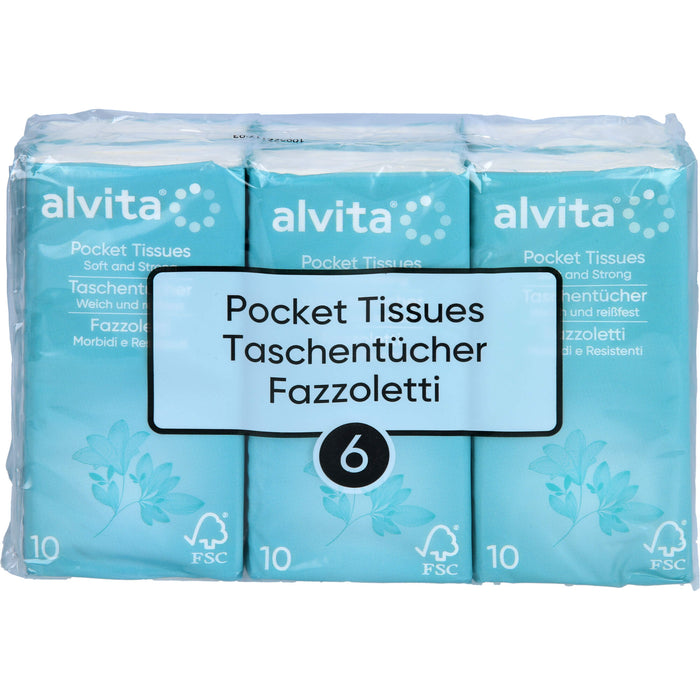 Alvita Taschentuecher, 6X10 St TUE