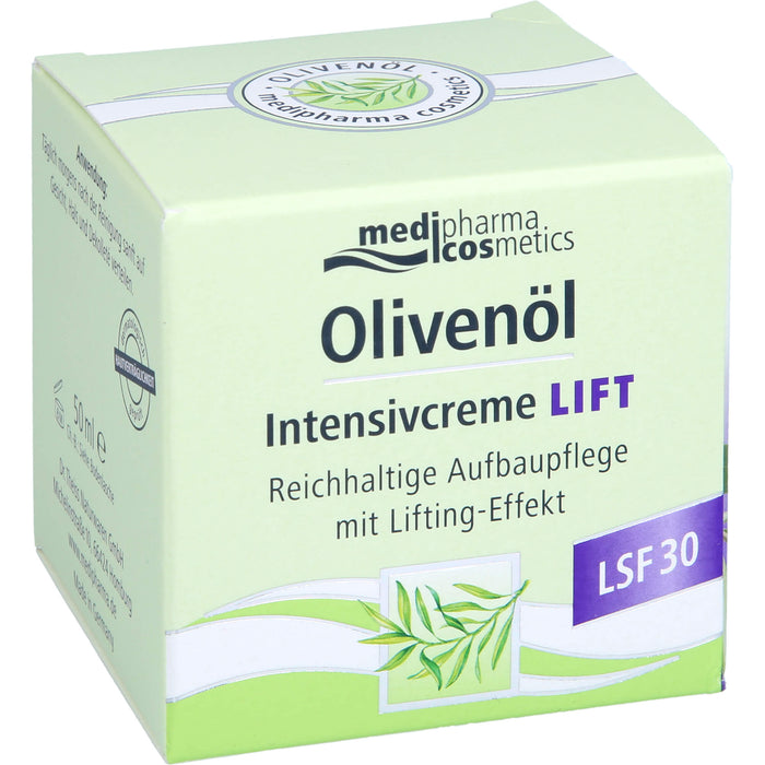 medipharma cosmetics Olivenöl Intensivcreme Lift LSF 30, 50 ml Creme