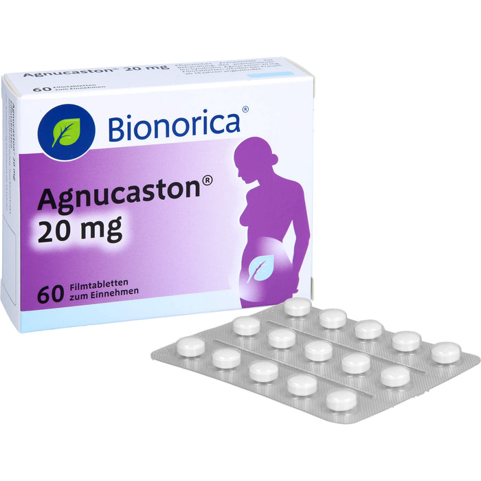 Agnucaston 20 mg Filmtabletten bei Regelbeschwerden, 60 St. Tabletten