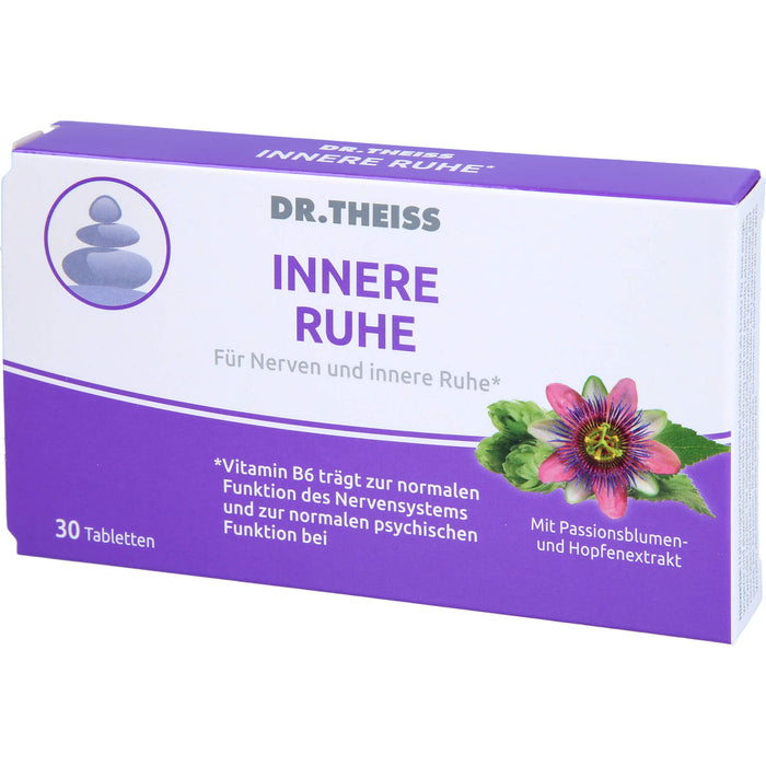 DR.THEISS Innere Ruhe Tabletten trägt zur normalen Funktion des Nervensystems bei, 30 St. Tabletten