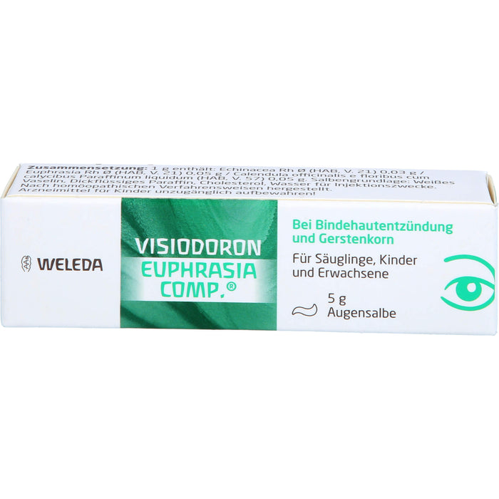VISIODORON Euphrasia comp. Augensalbe bei Bindehautentzündung und Gerstenkorn, 5 g Salbe