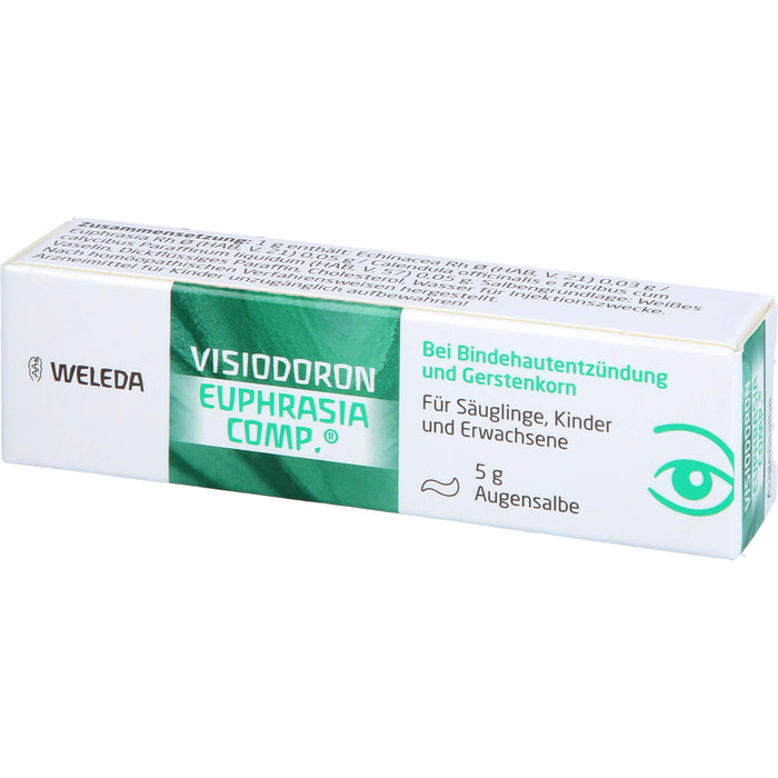 VISIODORON Euphrasia comp. Augensalbe bei Bindehautentzündung und Gerstenkorn, 5 g Salbe