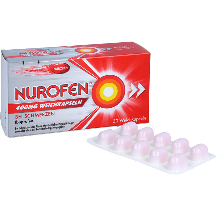 NUROFEN 400 mg Weichkapseln bei Schmerzen oder Fieber, 30 St. Kapseln