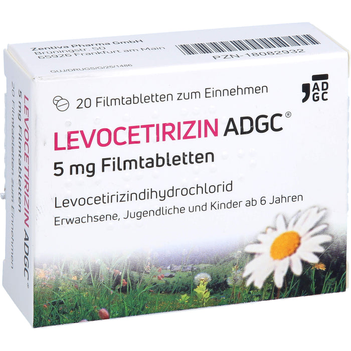 Levocetirizin Adgc 5mg Fta, 20 St FTA