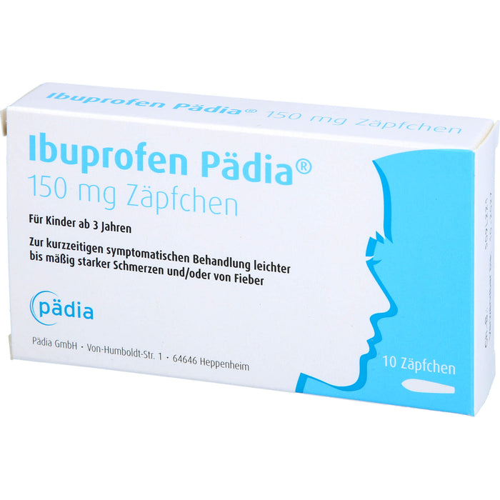 Ibuprofen Paedia 150mg Sup, 10 St SUP