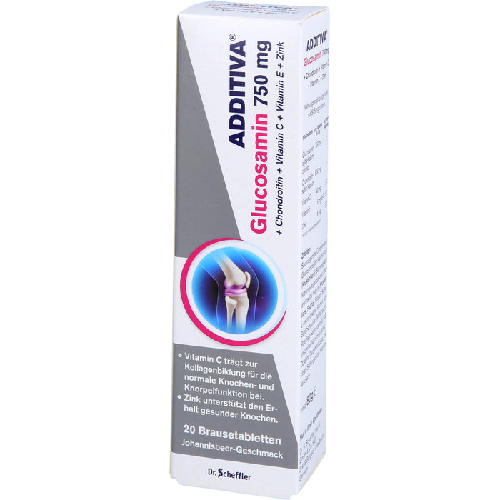 ADDITIVA Glucosamin 750 mg Brausetabletten, 20 St. Tabletten