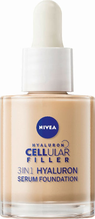 NIVEA Hyaluron Cellular Filler 3 in 1 Serum Foundation mittel, 30 ml Creme