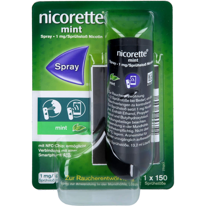 nicorette Mint Spray 1 mg/Sprühstoß, 1 St. Spray